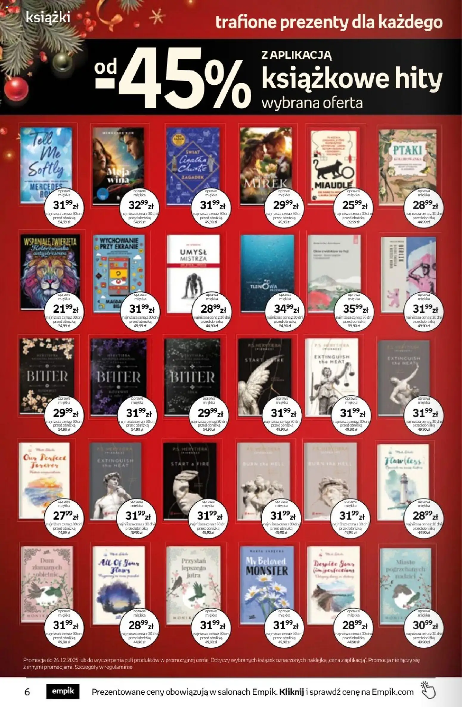 Empik promocje - Tom kultury Książki od 10.12.2025 | Strona: 6 | Produkty: Książki