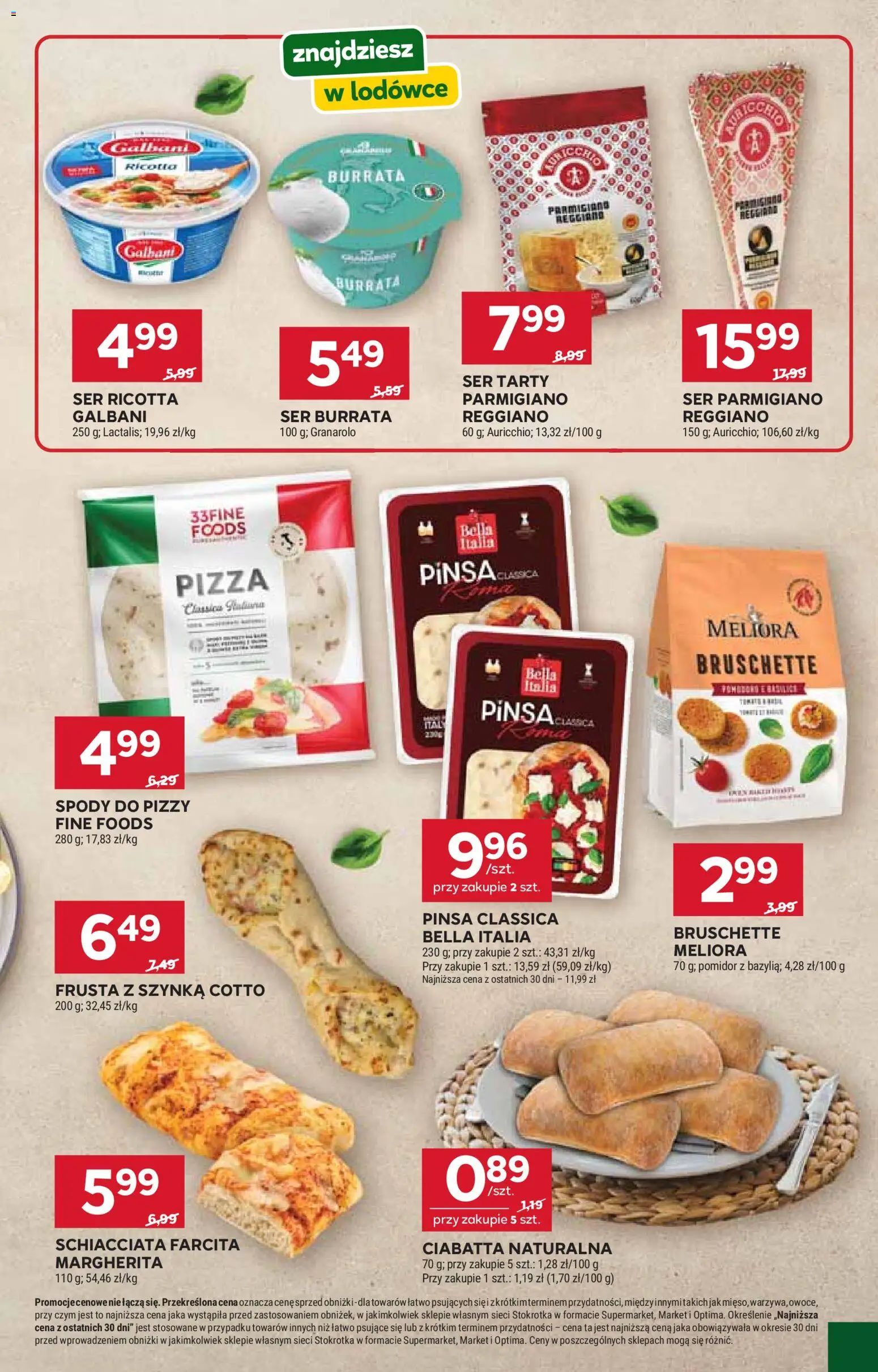 Stokrotka gazetka od 16.04.2026 | Strona: 33 | Produkty: Stokrotka, Szynka, Ser, Pizza