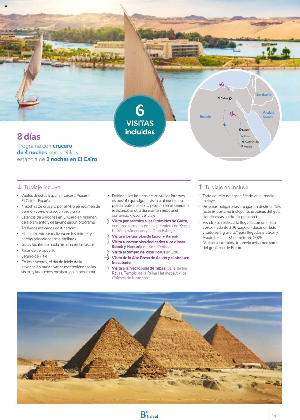 B the travel brand Egipto │ válido desde el 01.07.2025 | Página: 13