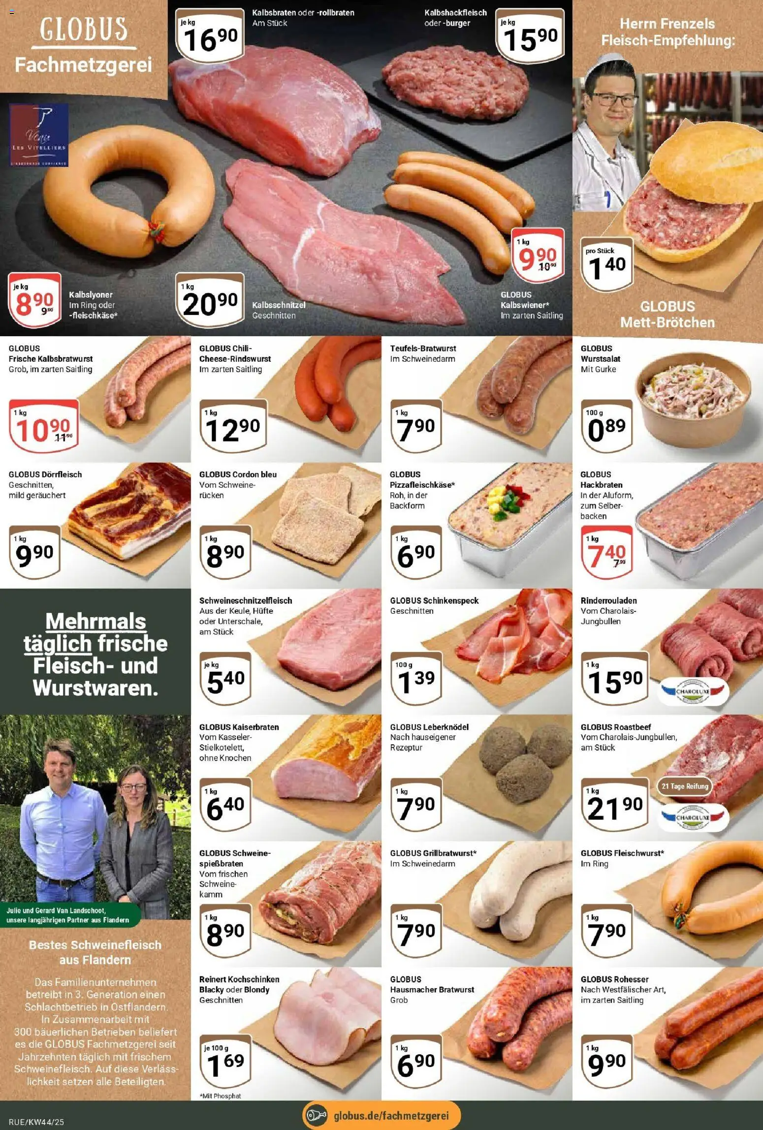 Globus prospekt Rüsselsheim	 – gültig ab 26.10.2025 | Seite: 8 | Produkte: Burger, Chili, Schweinefleisch, Fleisch