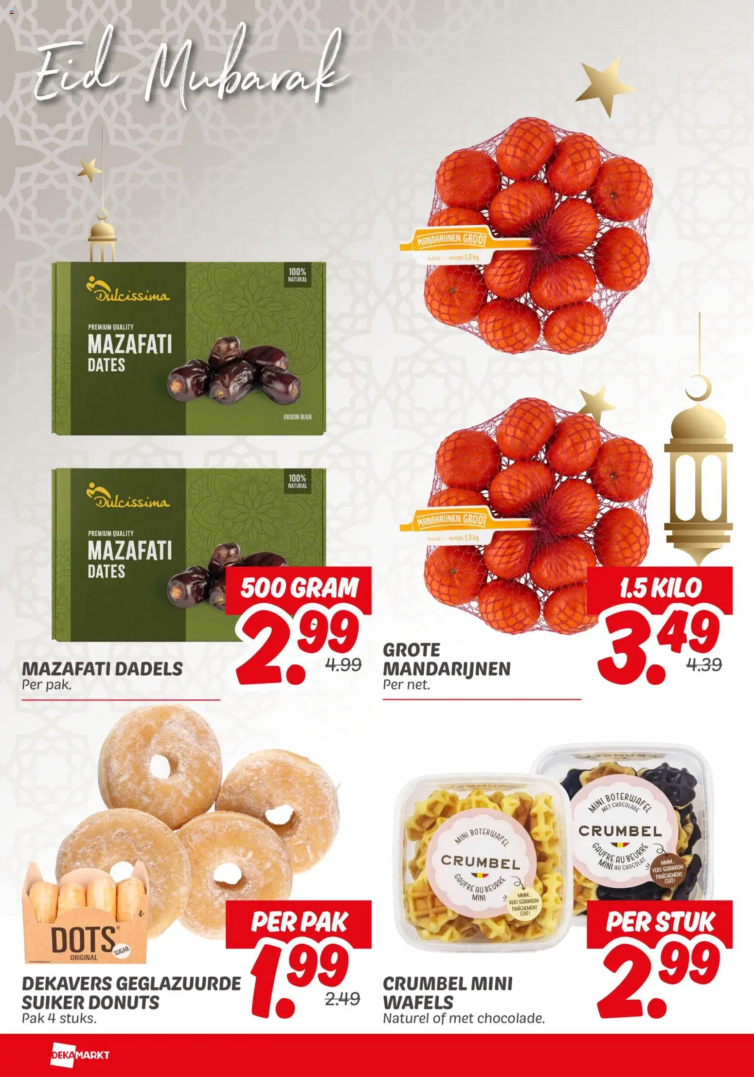 {H1} | Pagina: 18 | Producten: Waffelini, Mandarijnen, Donuts, Wafels