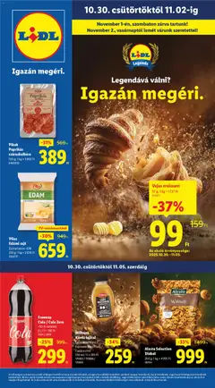 Lidl Akciós újság - amely érvényes a következő dátumtól: 30.10.2025