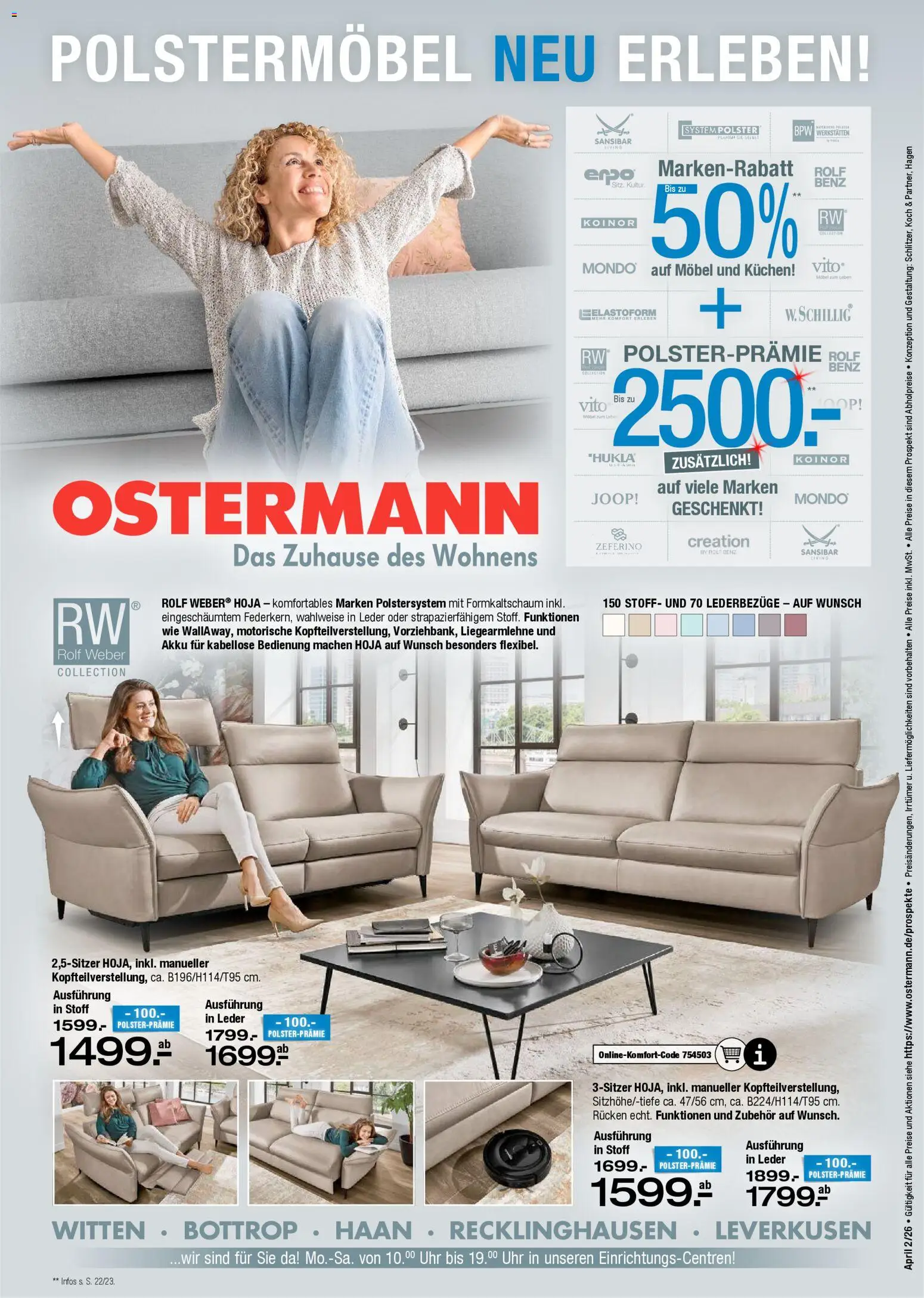 Ostermann Prospekt Gartenmöbel – gültig ab 16.04.2026 | Seite: 13 | Produkte: Kuchen, Uhr