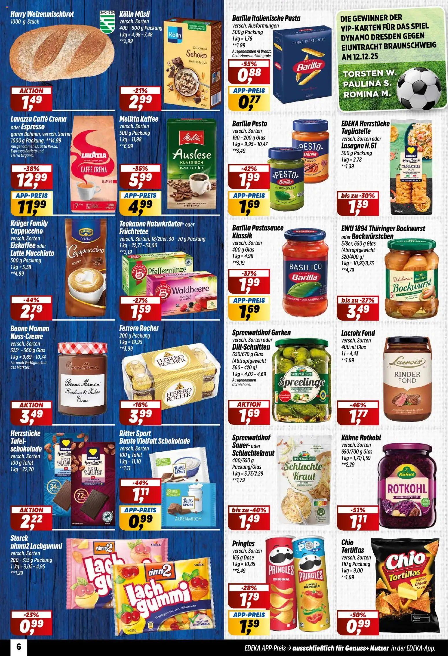 Simmel Prospekt 	 – gültig ab 15.12.2025 | Seite: 6 | Produkte: Musli, Ferrero rocher, Barilla, Kaffee