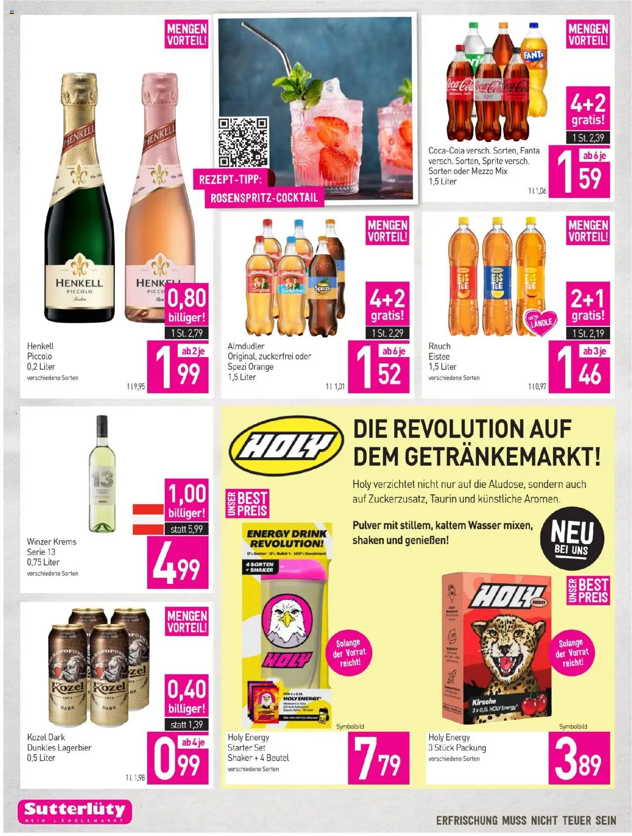Sutterlüty Flugblatt gültig ab 09.10.2025 | Seite: 16 | Produkte: Wasser, Zucker, Äpfel