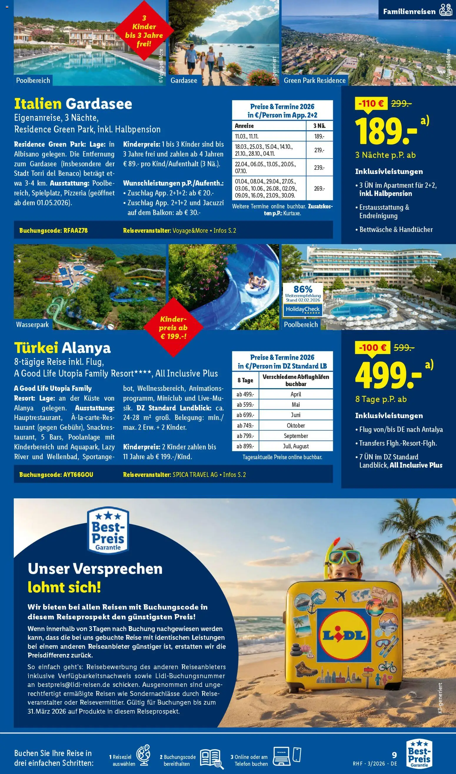 Lidl Reisen Prospekt 	 | 28.02.2026 | Wie erhält man einen begrenzten Rabatt? | Deutschland