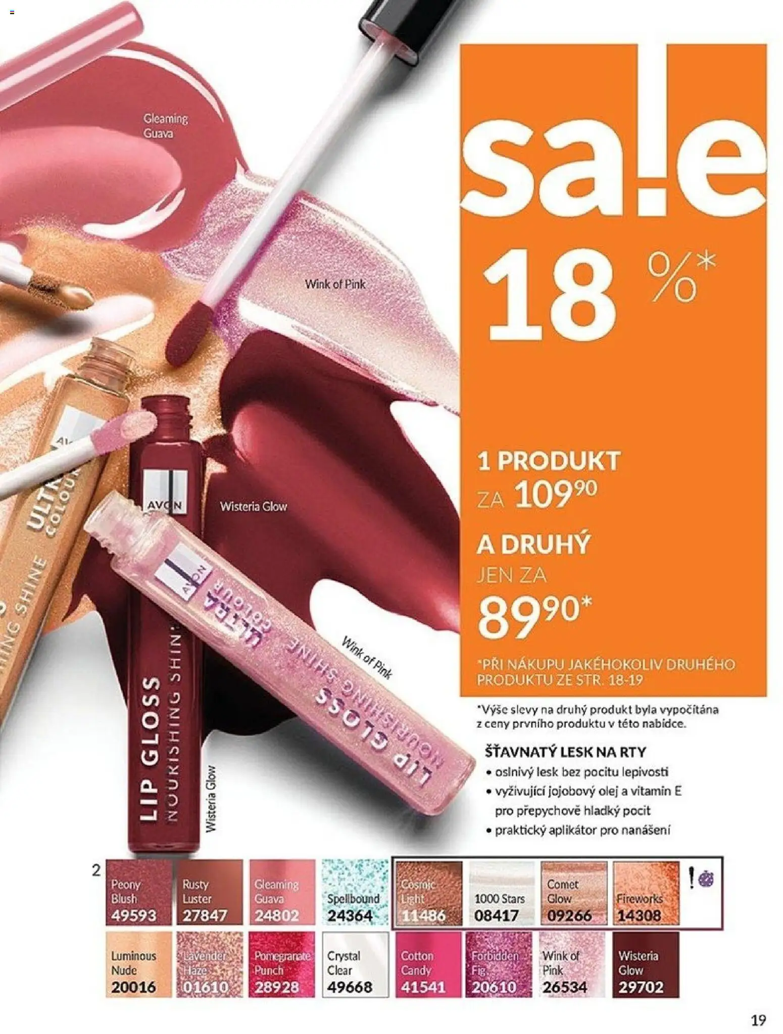 Avon Katalog 04/2026 od 01.04.2026 | Strana: 19 | Produkty: Olej, Lesk na rty