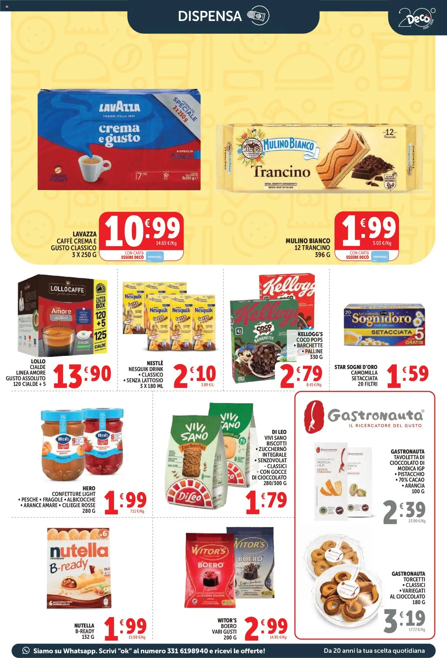 Volantino Decò del 09.04.2026 | Pagina: 7 | Prodotti: Crema, Latte, Nutella, Cacao