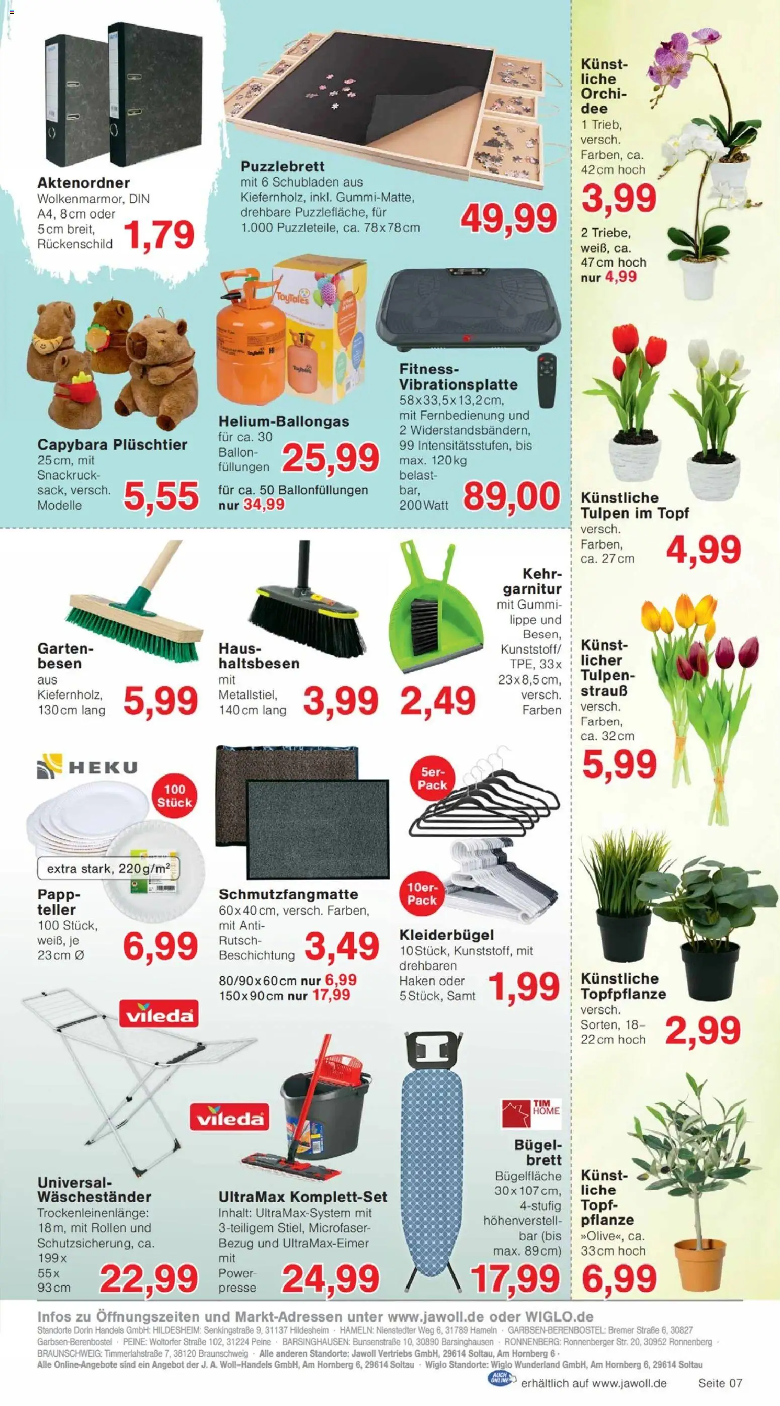 Jawoll Prospekt – gültig ab 05.01.2026 | Seite: 11 | Produkte: Presse, Kleiderbügel, Schmutzfangmatte, Waschestander