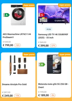 Krëfel folder / publicité - Voorbeeld van een folder van Krëfel, geldig van 03.02.2026 | Pagina: 2 | Producten: Tv, Wasmachine