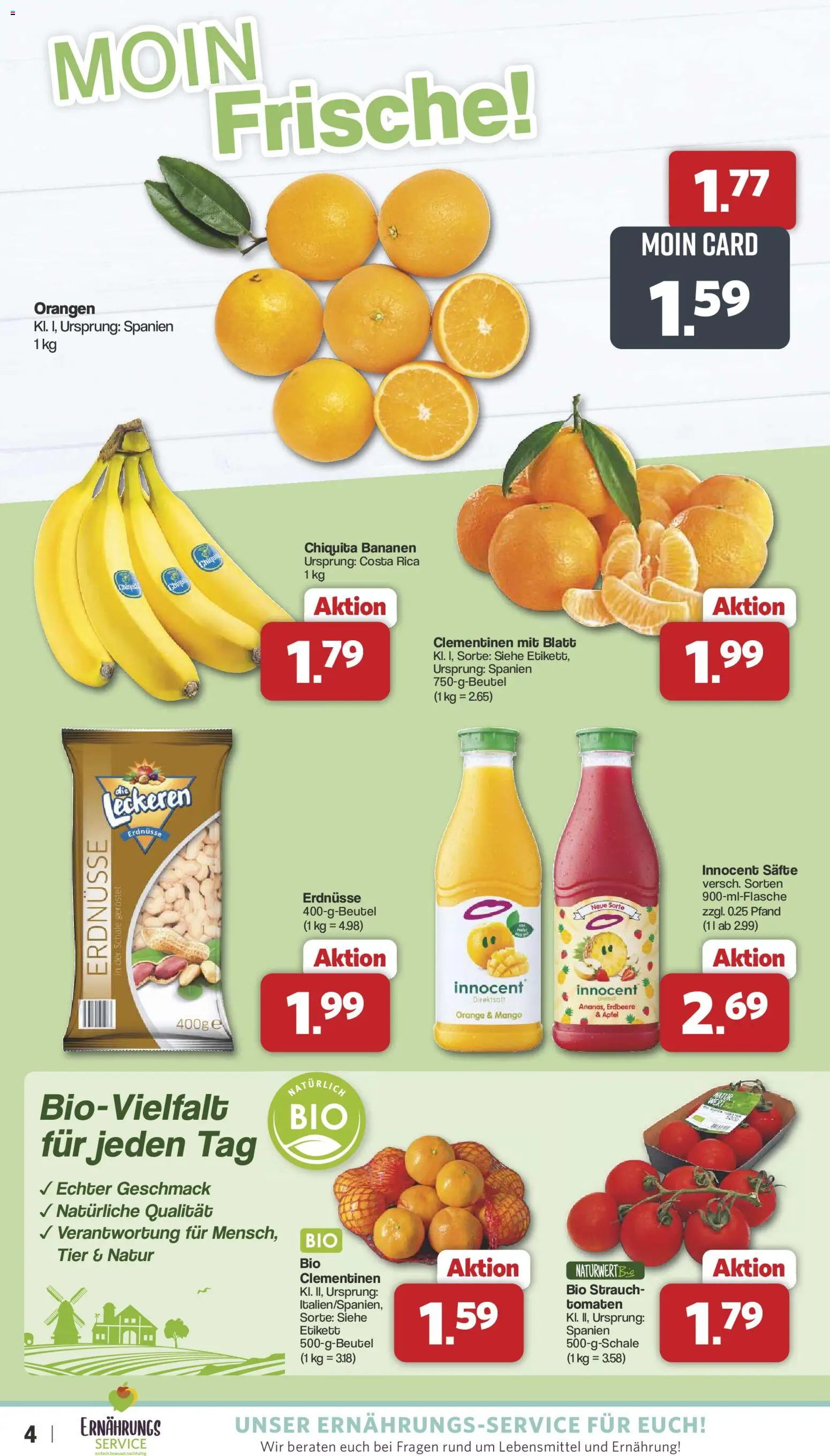 Famila Nordwest - Black Friday – gültig ab 17.11.2025 | Seite: 4 | Produkte: Erdnüsse, Äpfel, Bananen, Orangen