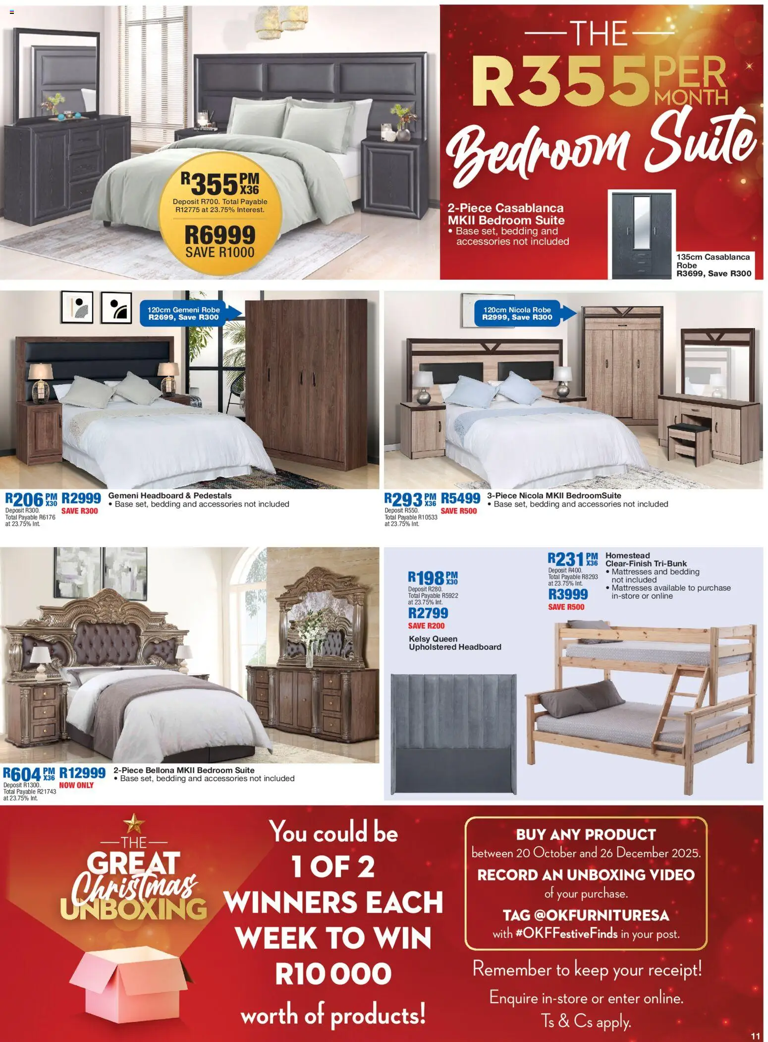 New OK Furniture catalogue – valid from 08.12.2025 | Page: 11 | Products: Headboard