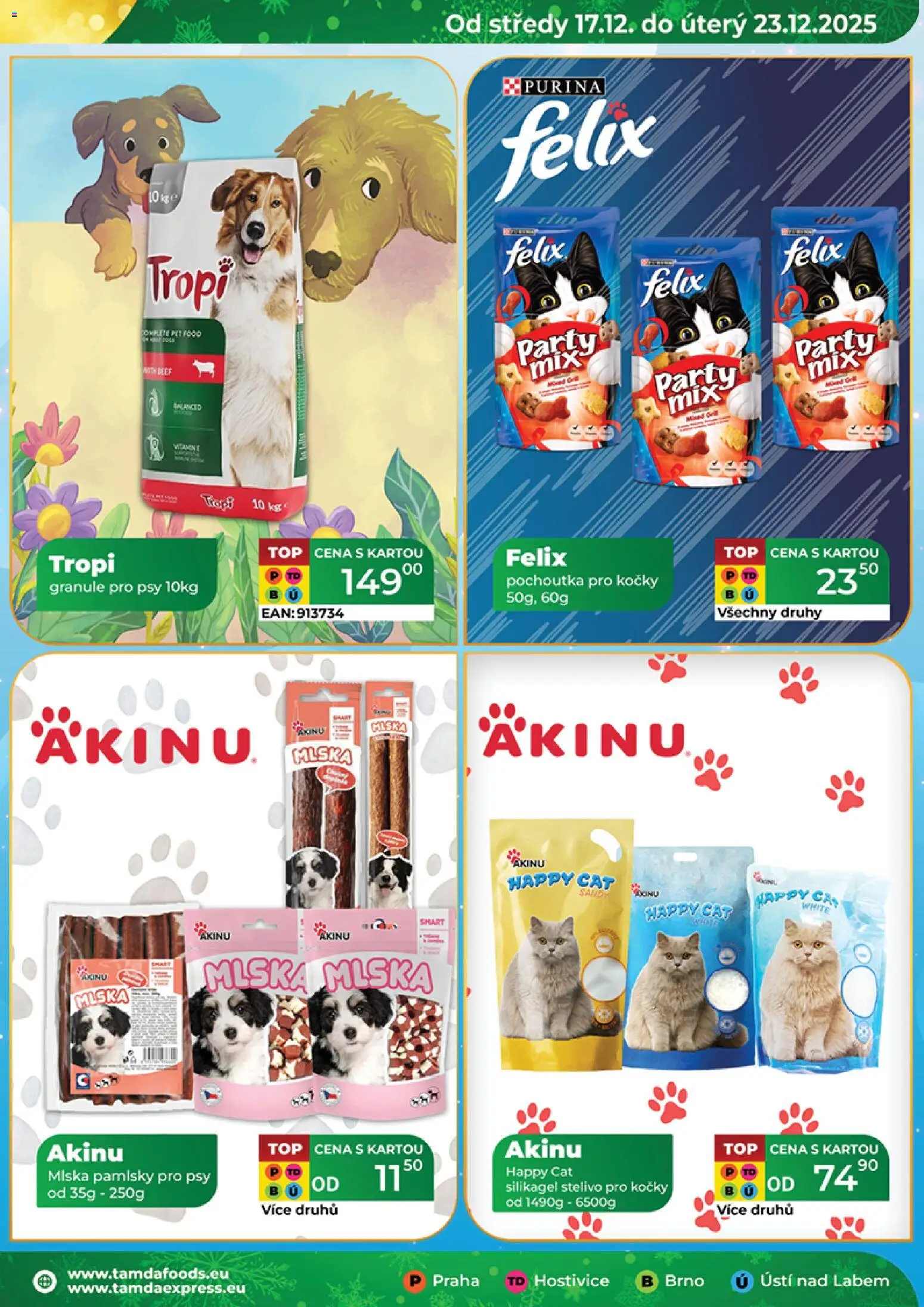 Tamda Foods leták od 17.12.2025 | Strana: 23 | Produkty: Felix, Stelivo pro kočky, Miska, Stelivo