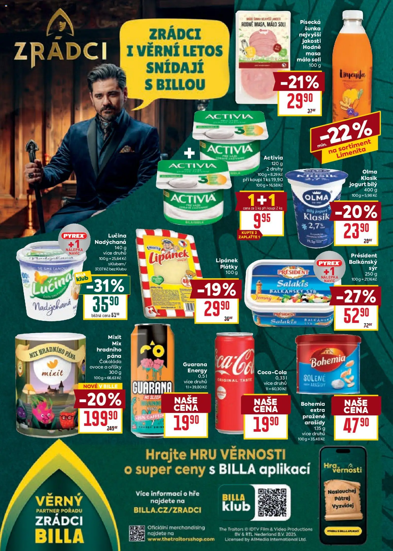 Billa Velký leták od 12.11.2025 | Strana: 10 | Produkty: Jogurt, Šunka, Video, Arašídy