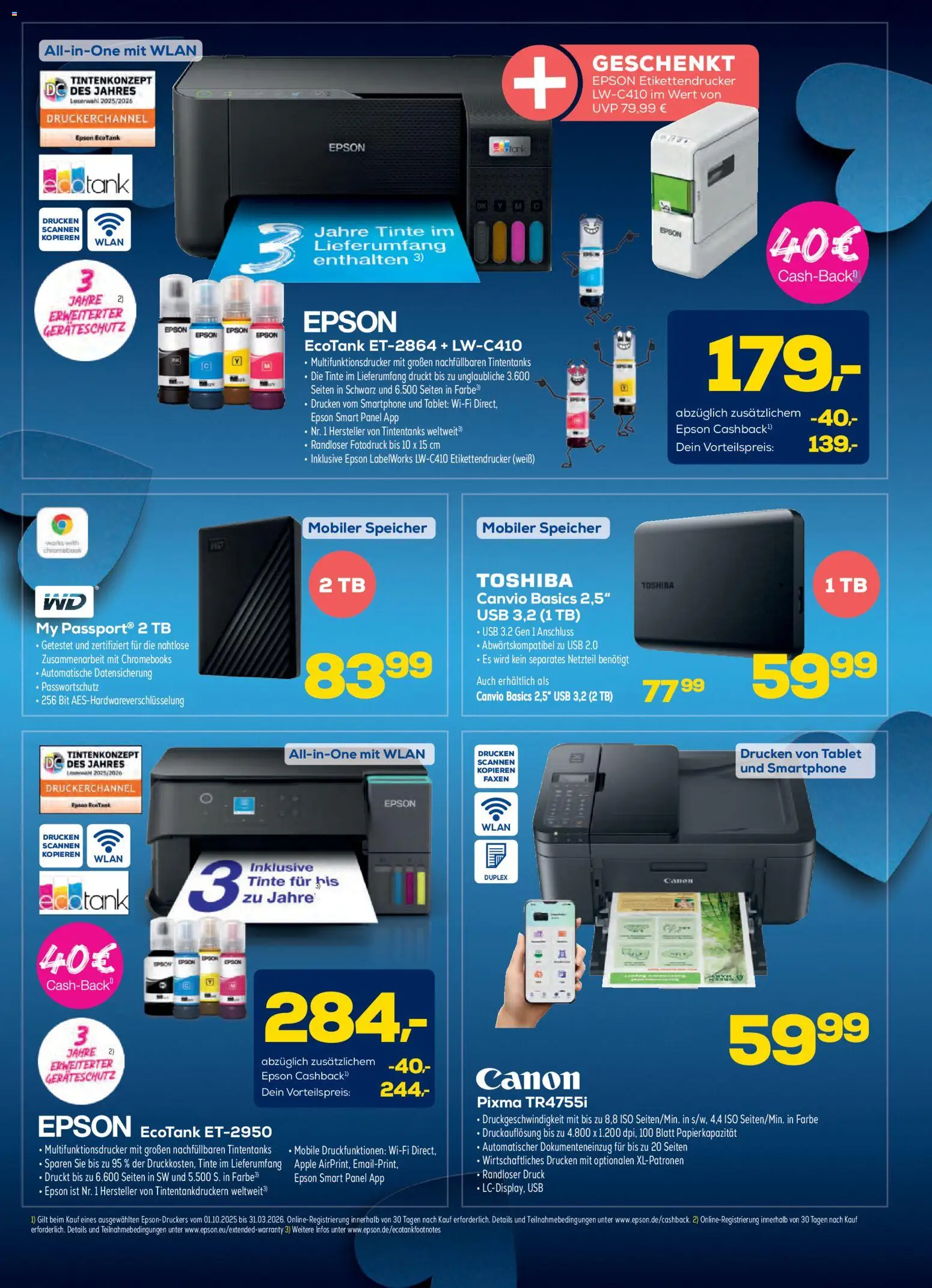 Euronics  Aktueller Prospekt – gültig ab 21.01.2026 | Seite: 8 | Produkte: Epson, Apple, Chromebook, Tablet