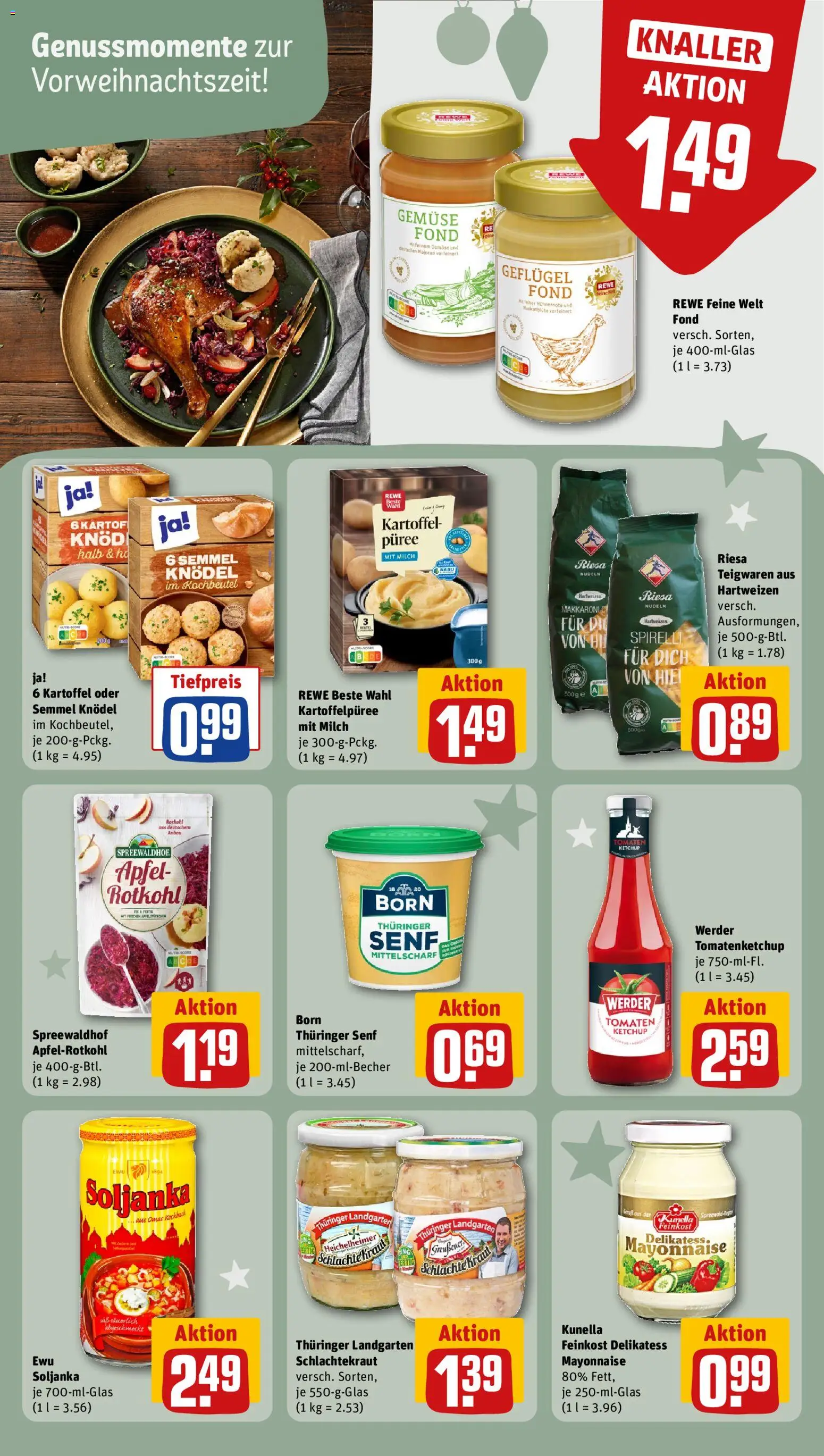 Rewe Prospekt 	 – gültig ab 10.11.2025 | Seite: 15 | Produkte: Milch, Apple, Mayonnaise, Pasta