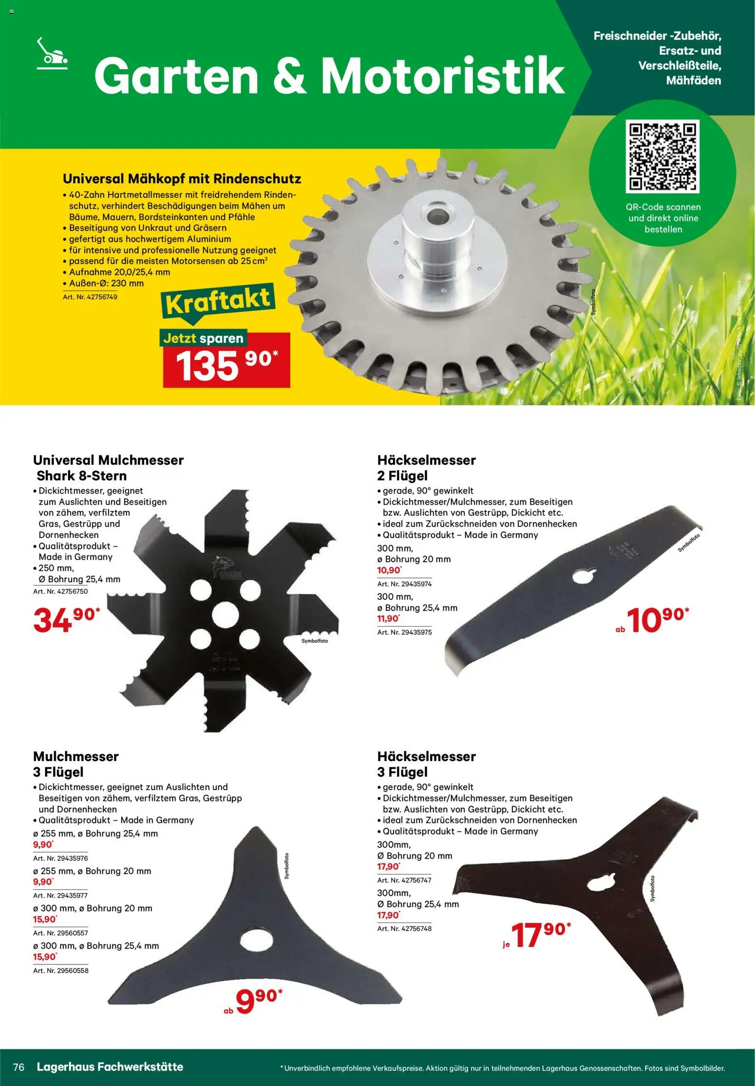 Lagerhaus Verschleißteile & Zubehör gültig ab 01.01.2026 | Seite: 76