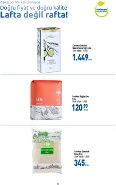 22.04.2026 tarihinden itibaren geçerli olan CarrefourSA kataloğu önizlemesi | Sayfa: 35 | Ürünler: Pirinç, Yağ