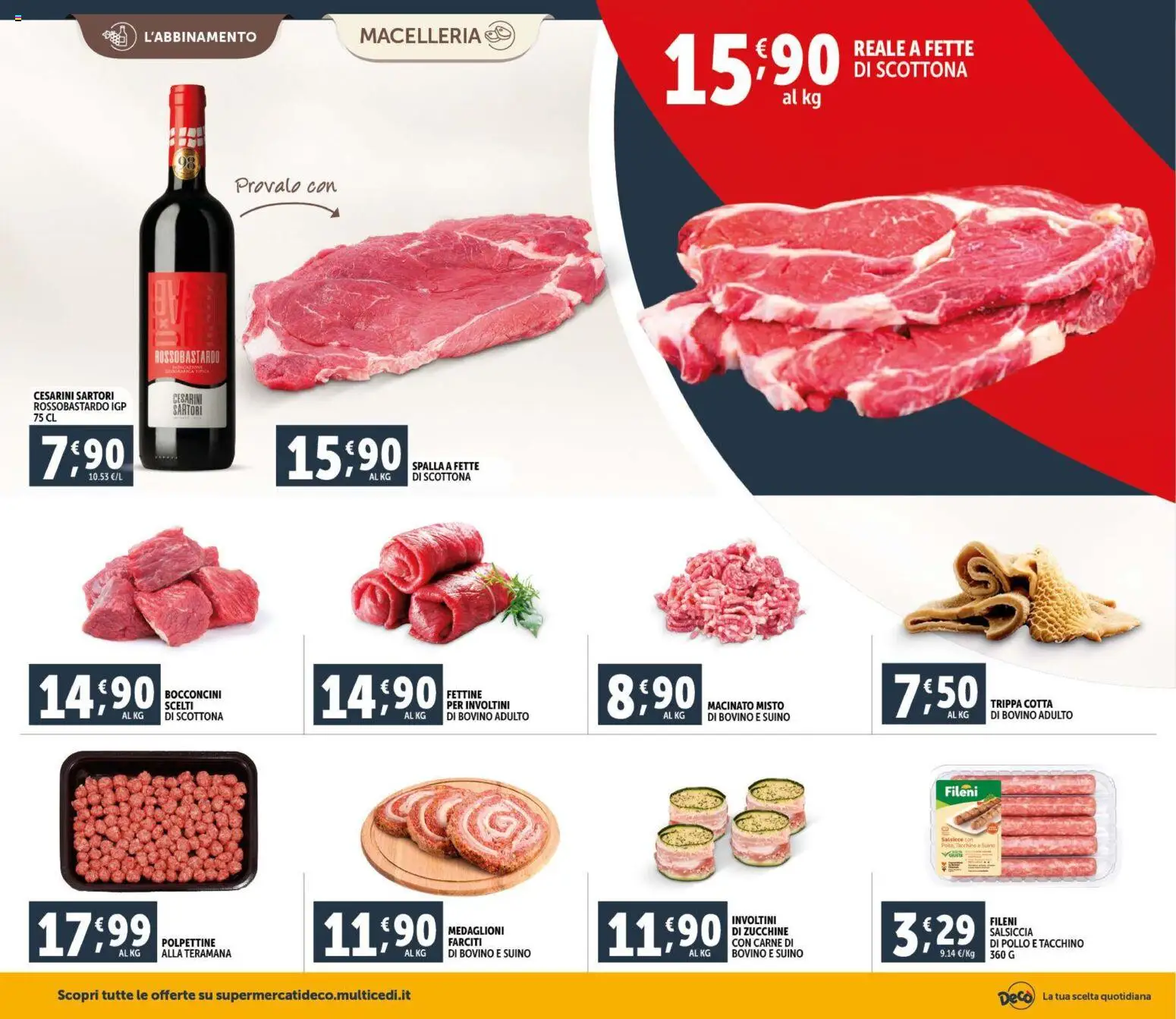 Volantino Decò del 11.02.2026 | Pagina: 4 | Prodotti: Pollo, Suino, Zucchine, Macinato