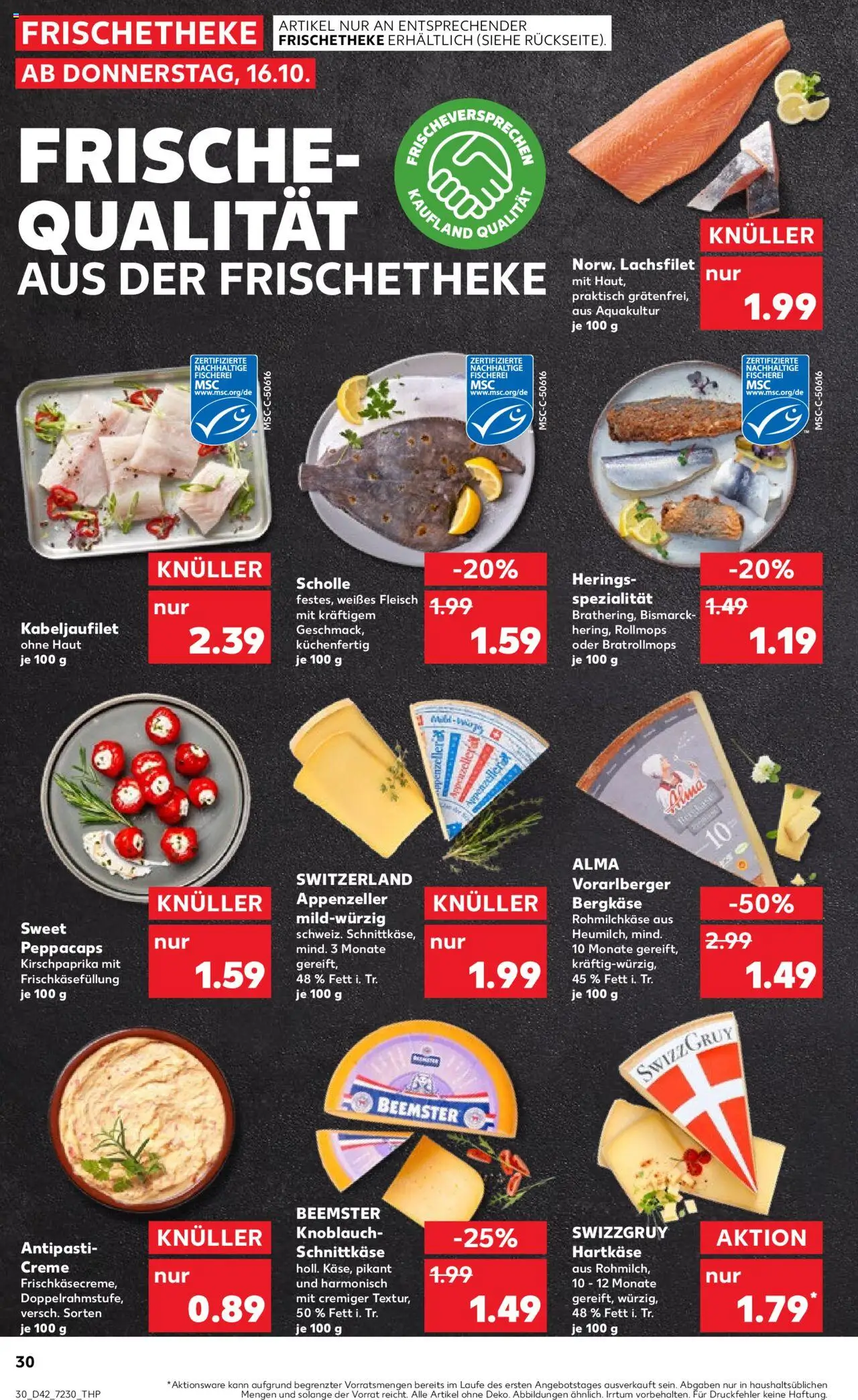 Kaufland prospekt Bremen	 – gültig ab 16.10.2025 | Seite: 30 | Produkte: Creme, Knoblauch, Fleisch