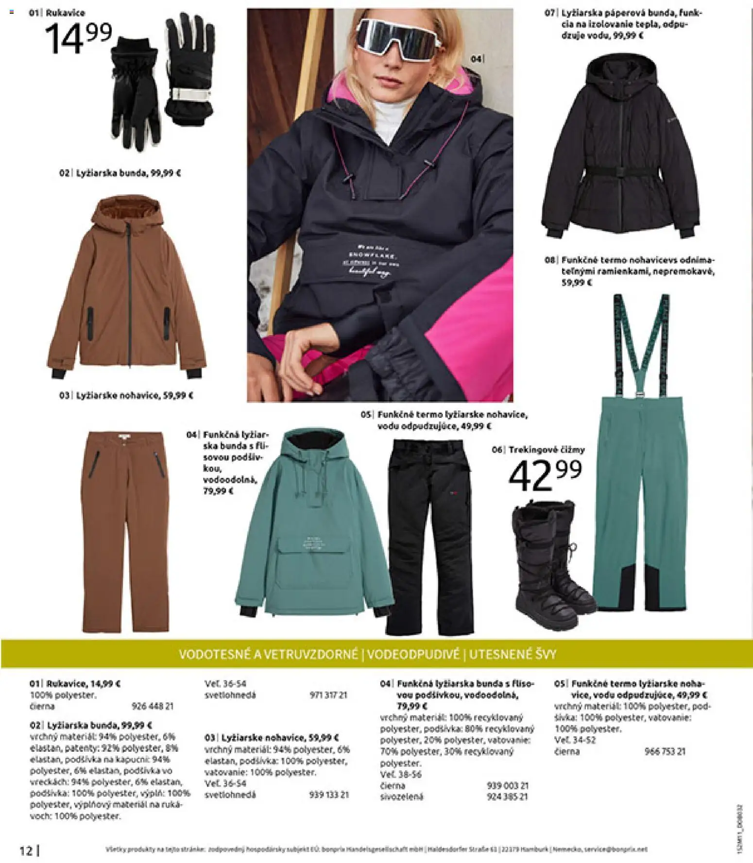 Nové Bonprix akcie – leták je platný od 16.12.2025 | Strana: 14 | Produkty: Bunda, Rukavice