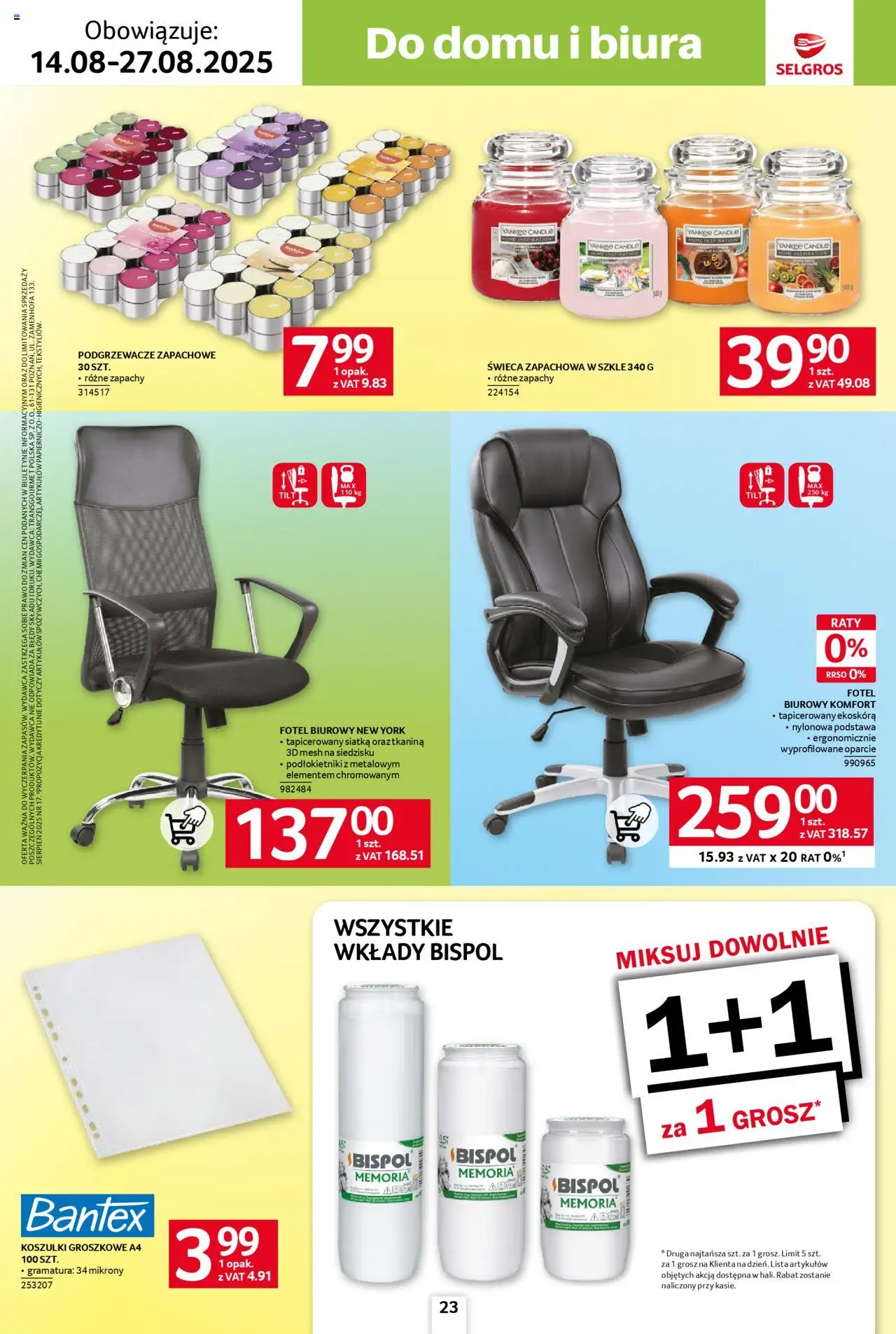 Selgros cash&carry - Katalog Hot Summer od 14.08.2025 | Strona: 23 | Produkty: Fotel, Siatka