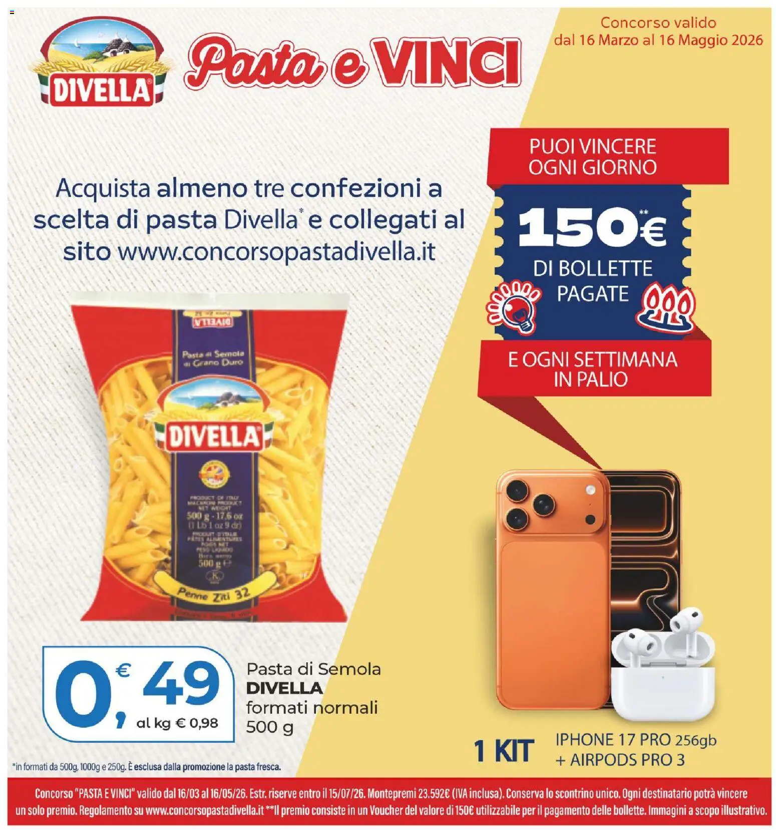 Volantino Alter Discount del 22.04.2026 | Pagina: 16 | Prodotti: Iphone, Pasta, Penne, Airpods