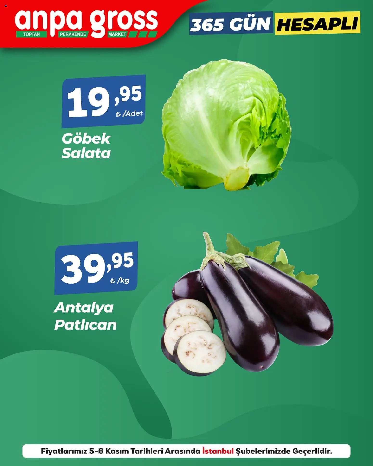 Anpa Gross Sebze ve meyve - 05.11.2025 tarihinden itibaren geçerlidir | Sayfa: 2 | Ürünler: Salata, Patlıcan