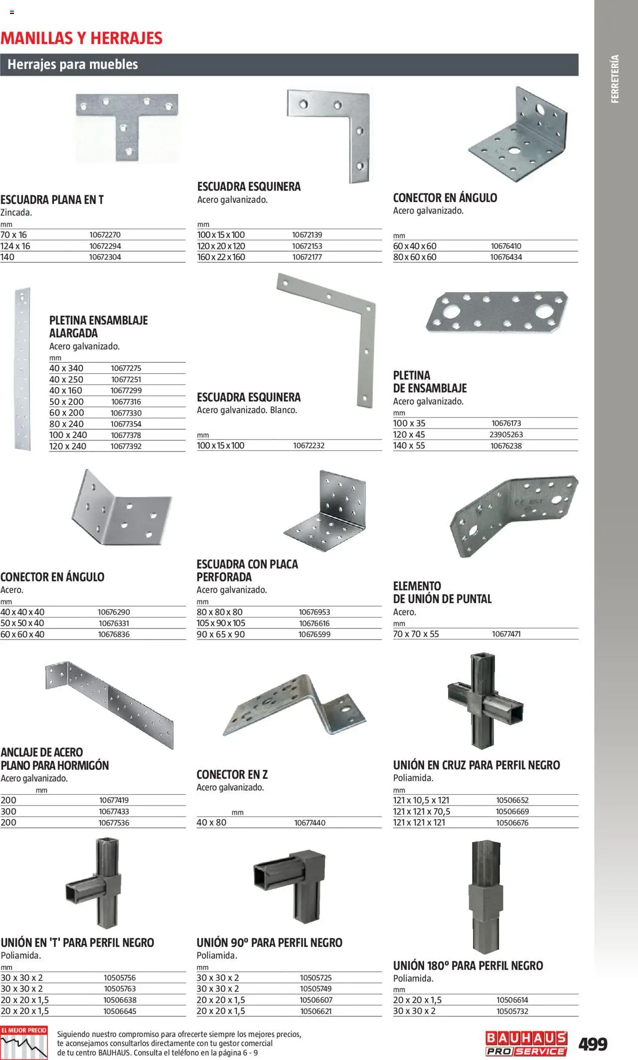 Bauhaus - ProService  │ válido desde el 24.02.2025 | Página: 499 | Productos: Té, Teléfono, Muebles, Conector