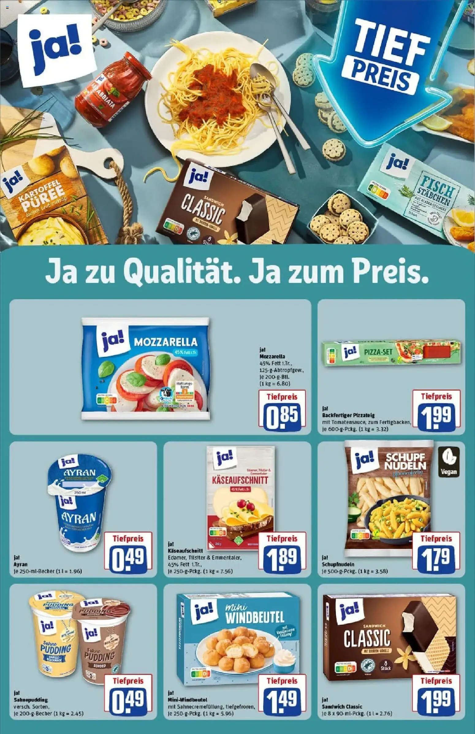 Rewe prospekt Wernigerode	 – gültig ab 11.01.2026 | Seite: 20 | Produkte: Mozzarella, Fisch, Pasta, Nudeln