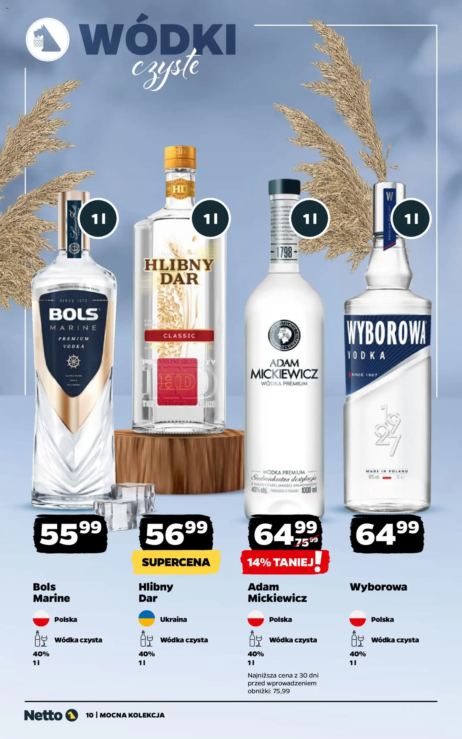 Netto gazetka - Alkohole mocne od 27.10.2025 | Strona: 10 | Produkty: Vodka, Wódka