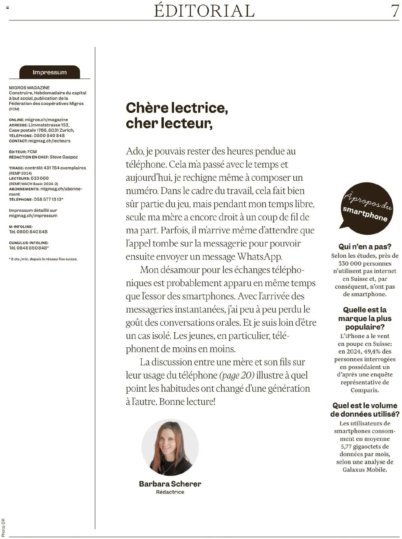 Migros Magazin FR – gültig ab 08.09.2025 | Seite: 7 | Produkte: Smartphone