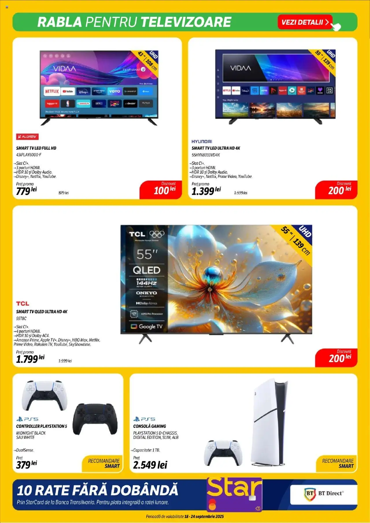 Noul catalog Flanco – valabil de la 18.09.2025 | Pagină: 3 | Produse: Playstation, Babak, Bancă, Apple