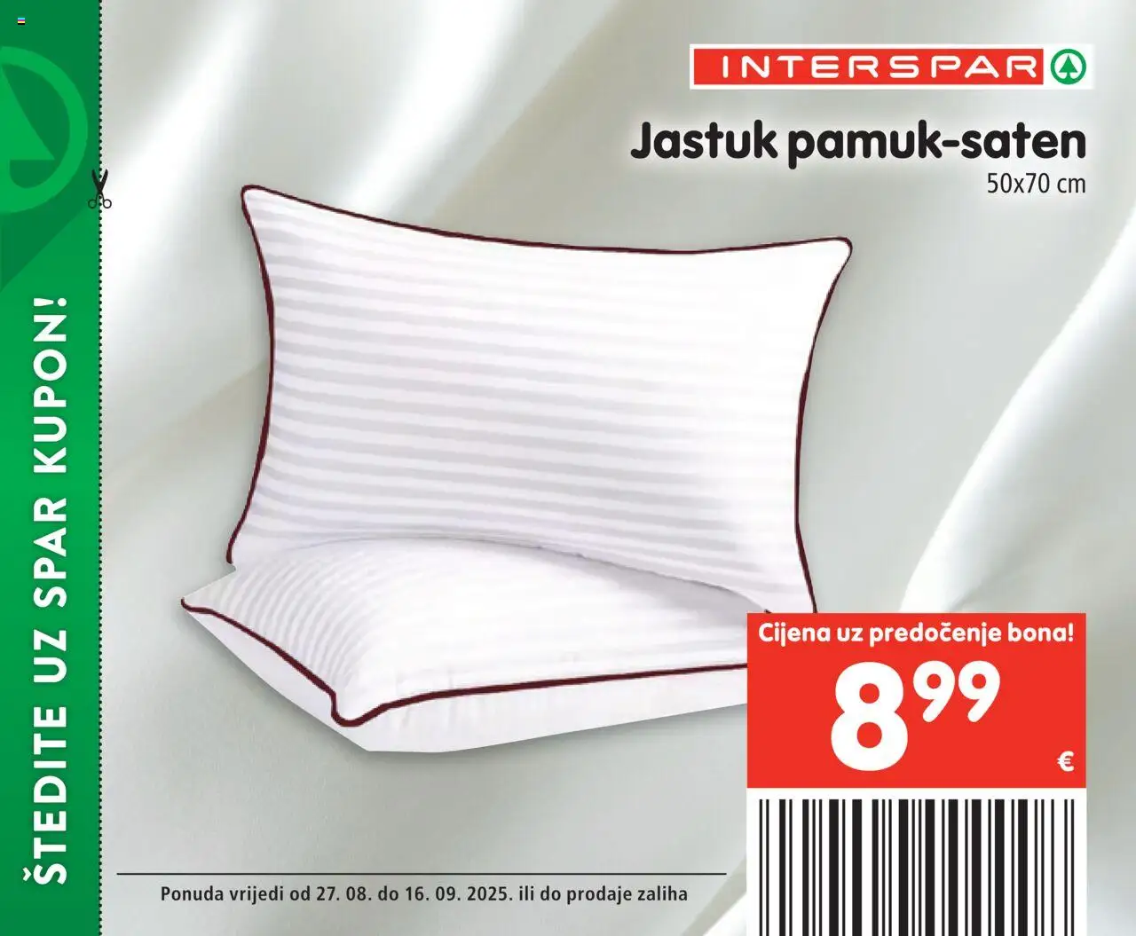 Interspar katalog | vrijedi od 27.08.2025 | Stranica: 39 | Proizvodi: Jastuk