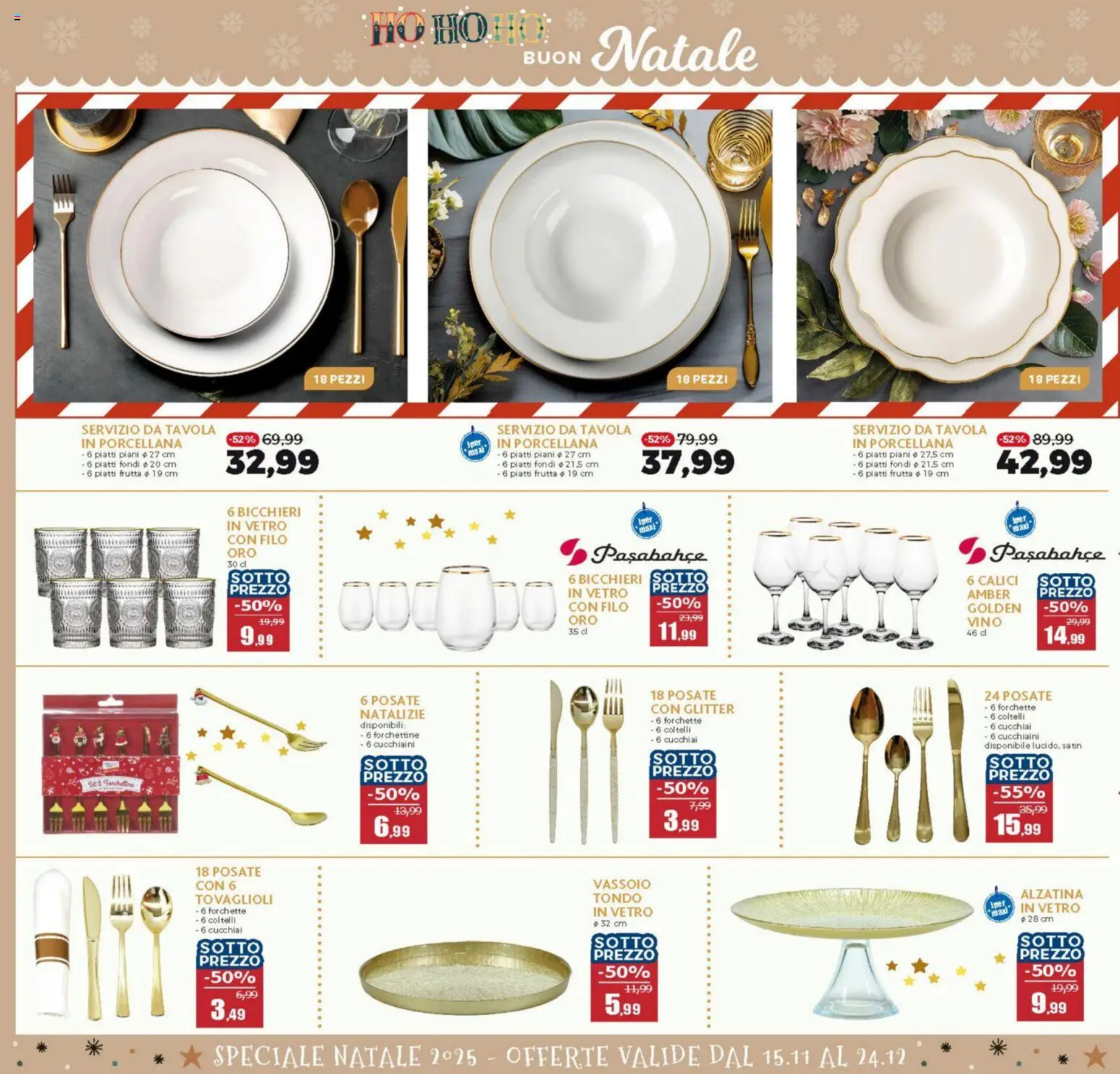 Volantino Happy Casa del 15.11.2025 | Pagina: 30 | Prodotti: Posate, Frutta, Vino, Vassoio