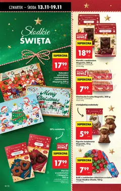 Pogląd oferty "Biedronka gazetka - Oferta w tym tygodniu" - ważna od 13.11.2025 | Strona: 48 | Produkty: Czekolady, Pierniki, Kalendarz, Pierniki w czekoladzie