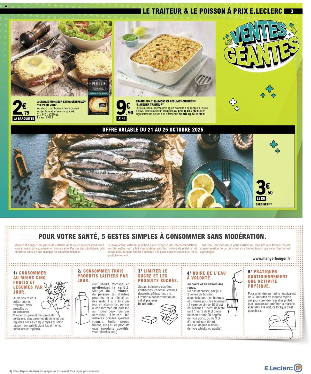 {H1} | Page: 3 | Produits: Whisky, Sucre, Pain, Jambon