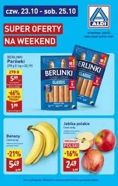 Pogląd oferty "Aldi Gazetka - Wspaniałe oferty na weekend" - ważna od 23.10.2025