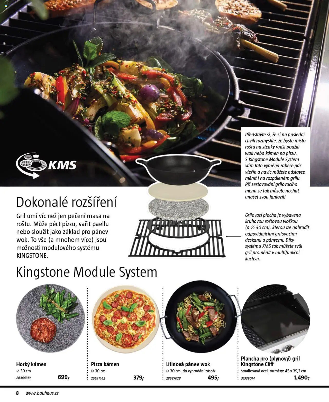 Bauhaus katalog Grilování od 26.06.2025 | Strana: 8 | Produkty: Pizza, Pánev, Gril