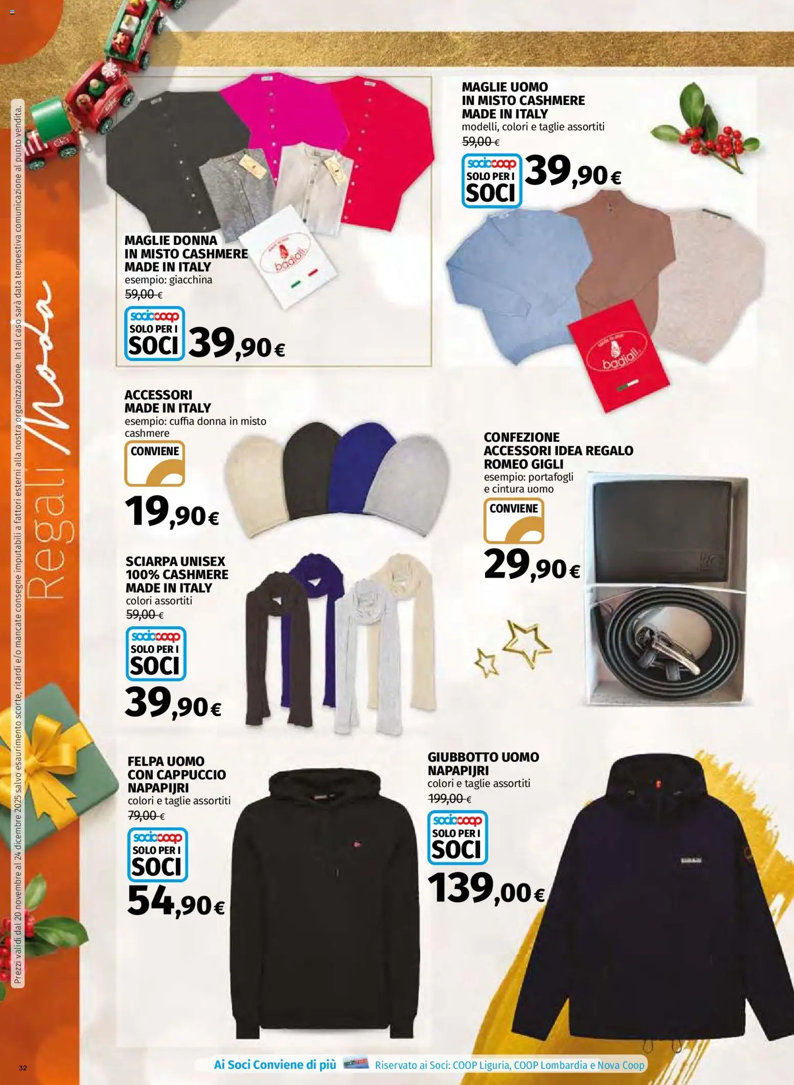 Volantino Ipercoop del 20.11.2025 | Pagina: 32 | Prodotti: Felpa, Sciarpa, Cintura, Cappuccio