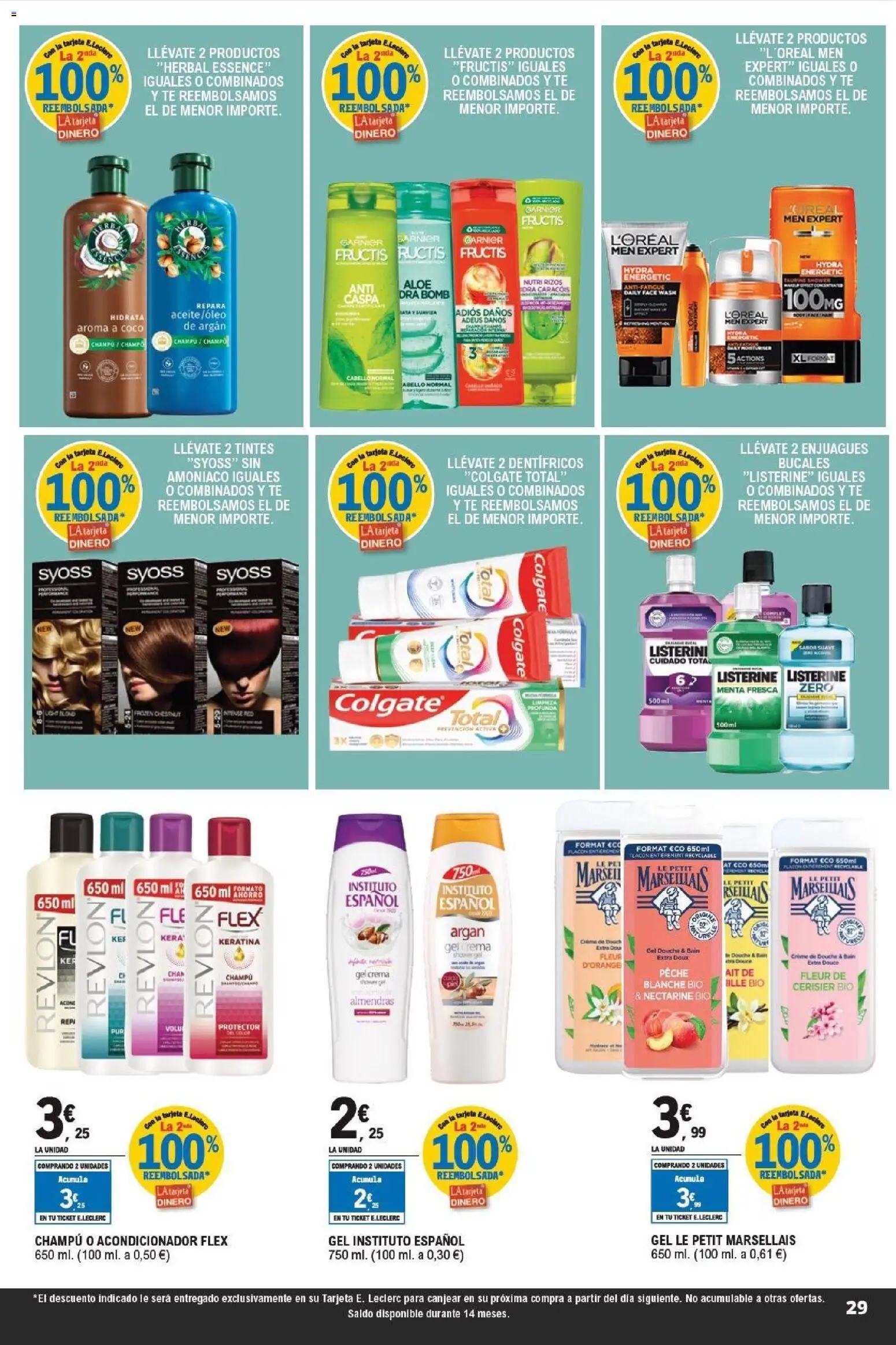 E.Leclerc folleto │ válido desde el 07.01.2026 | Página: 29 | Productos: Champú, Τυρόπιτα, Crema, Té