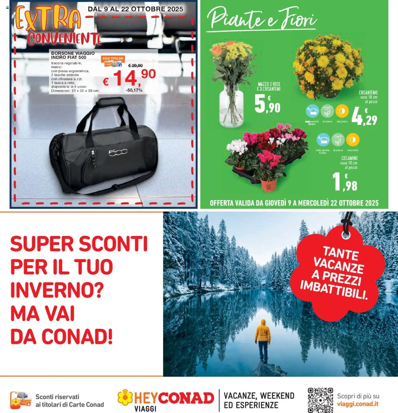 Volantino Conad del 09.10.2025 | Pagina: 31 | Prodotti: Borsone, Crisantemi, Presa, Vaso