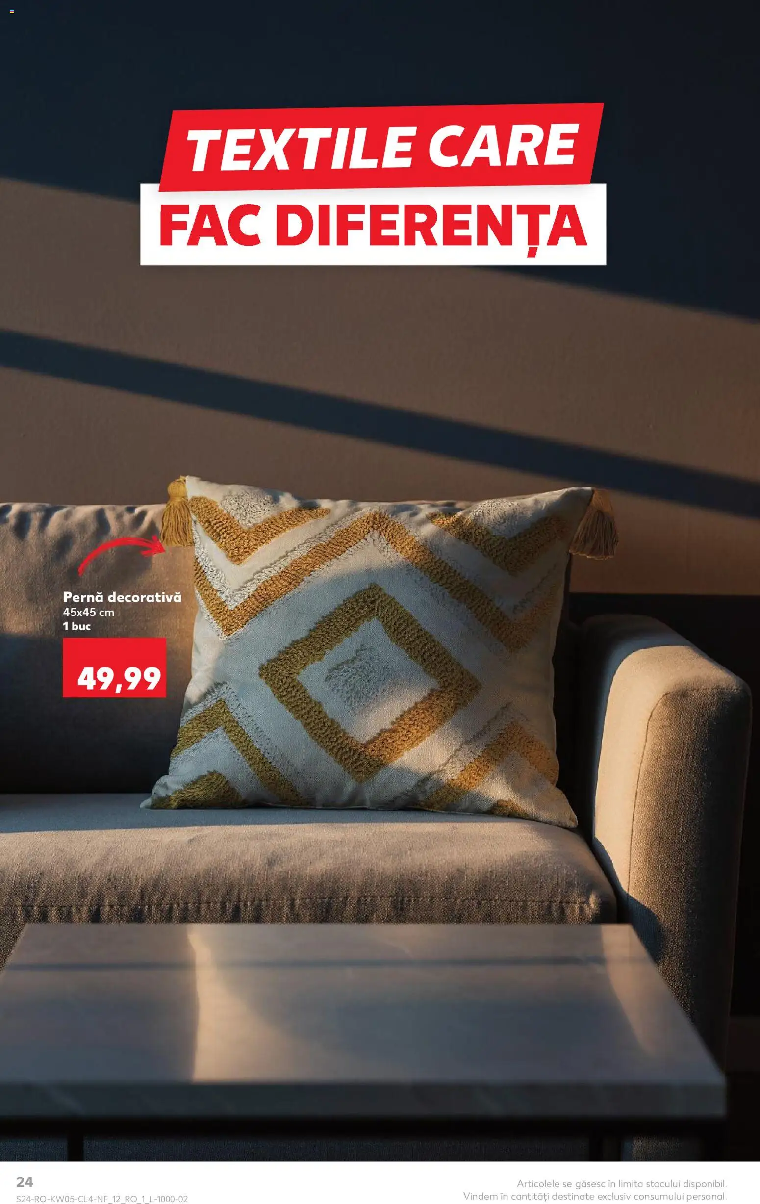 Noul catalog Kaufland – valabil de la 28.01.2026 | Pagină: 24 | Produse: Pernă