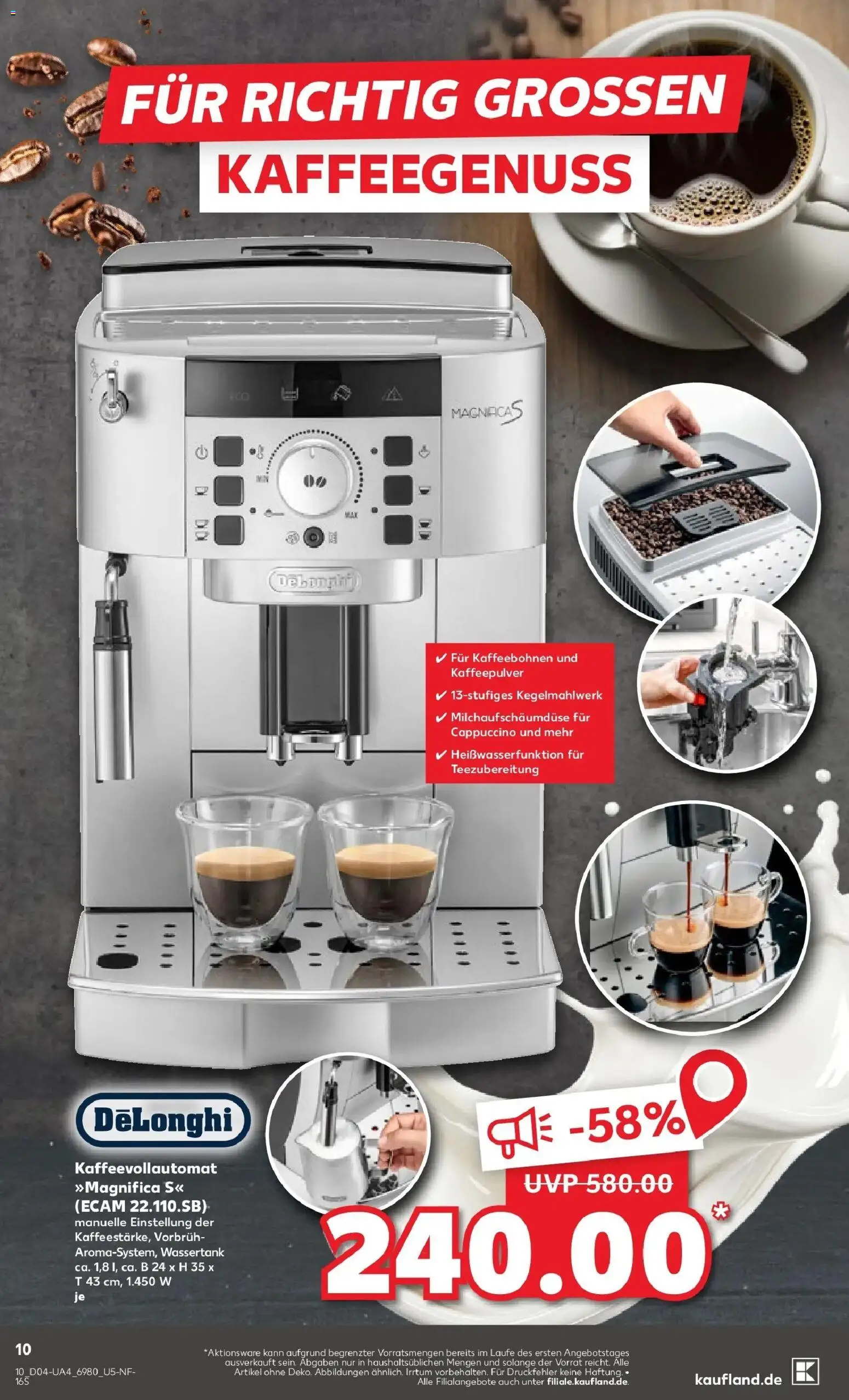 Kaufland prospekt Höchstadt	 – gültig ab 22.01.2026 | Seite: 12 | Produkte: Kaffeevollautomat