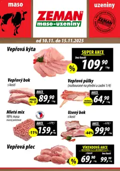 Náhled letáku Prodejny Zeman leták od 10.11.2025
