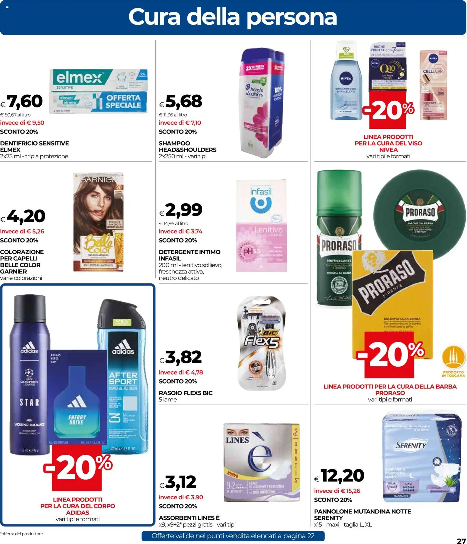 Volantino COOP del 20.11.2025 | Pagina: 27 | Prodotti: Balsamo, Struccante, Detergente, Cura della barba