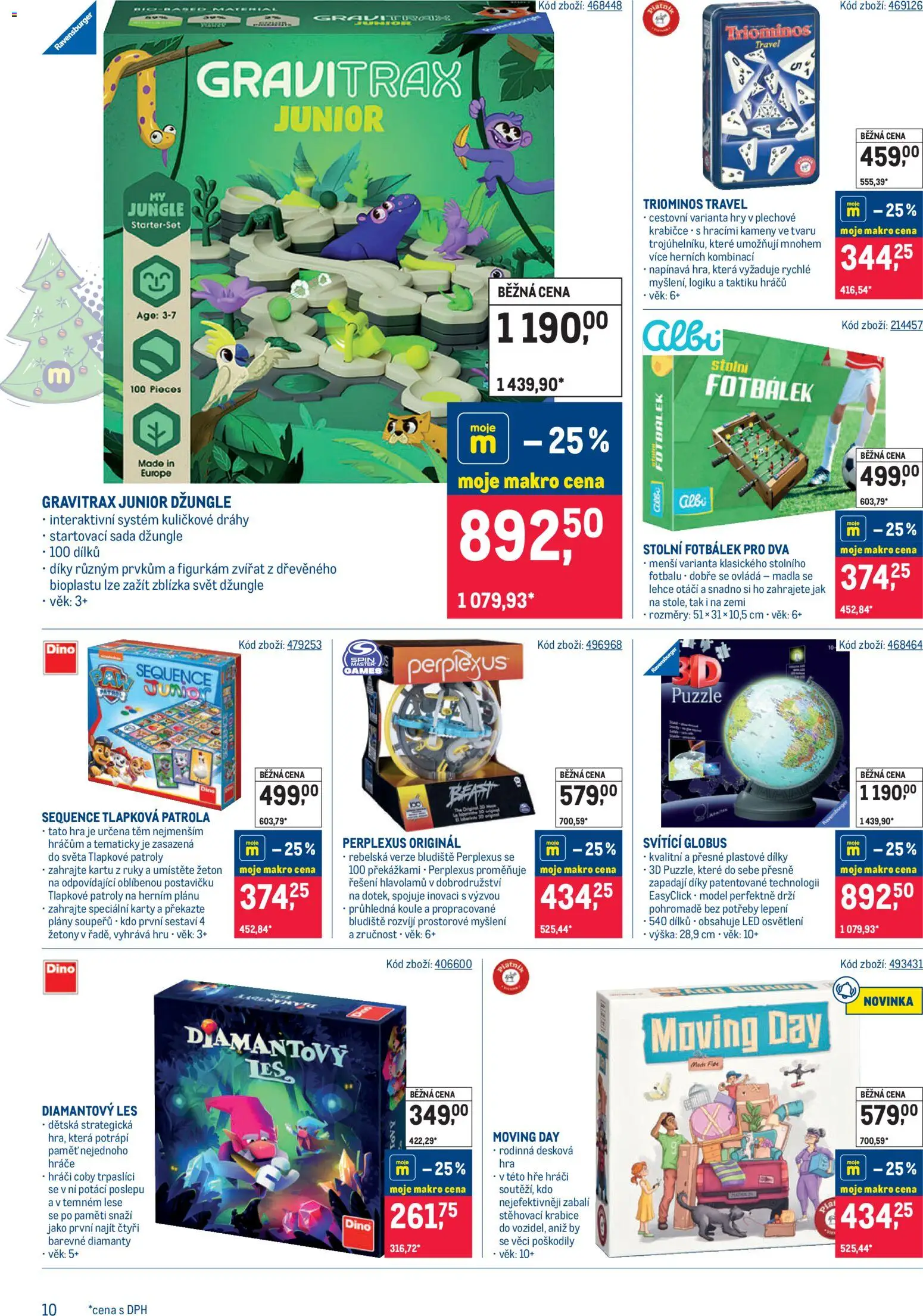 Makro leták - Hračky od 05.11.2025 | Strana: 10 | Produkty: Globus, Krabice, Puzzle, LED