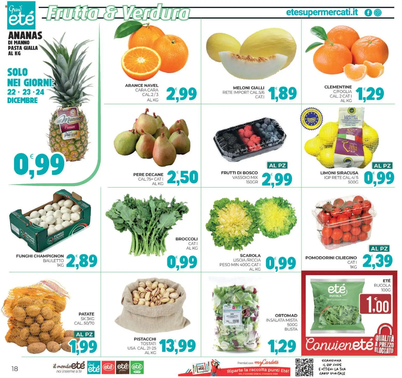 Volantino Eté del 12.12.2025 | Pagina: 18 | Prodotti: Tè, Patate, Ananas, Pistacchi