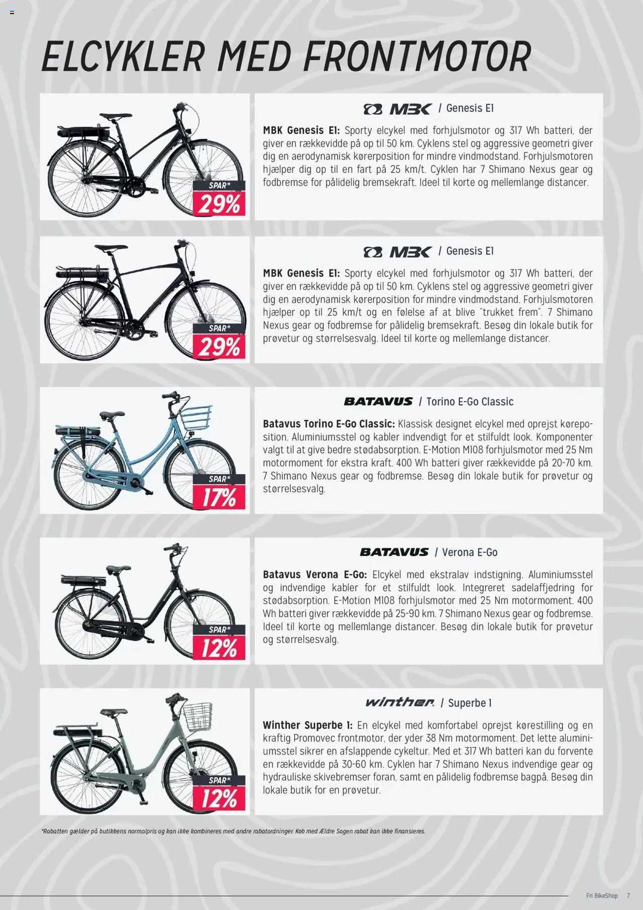 Fri BikeShop tilbudsavis – gyldig fra 01.10.2024 | Side: 7 | Produkter: Kabler, Batteri