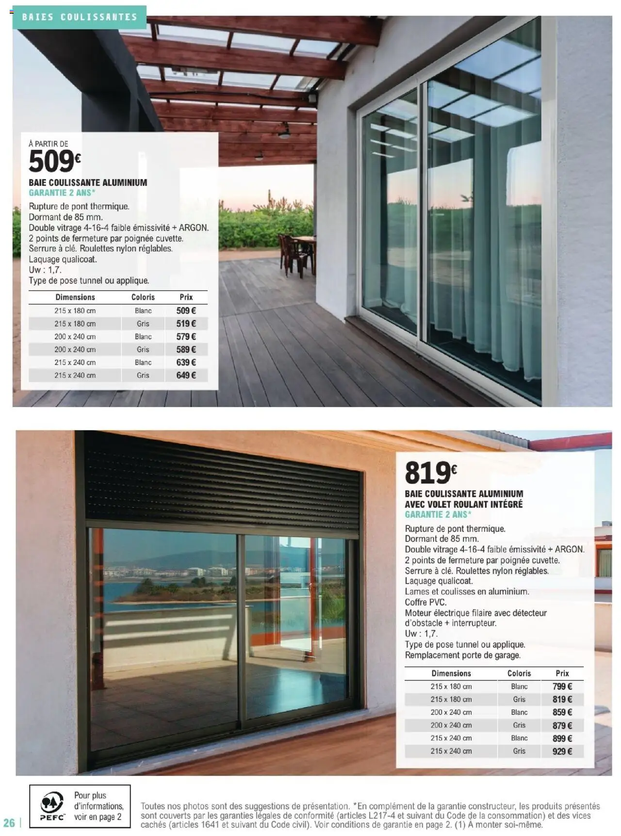  | Page: 26 | Produits: Baie coulissante, Porte